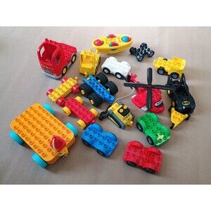 Lego Duplo Vehicle Lot Planes Cars Fire Pixar Bat Mobile
